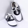 Black White Classic Lace Up Saddle Shoes 3593.jpg