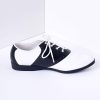 Black White Classic Lace Up Saddle Shoes 490F.jpg