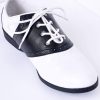 Black White Classic Lace Up Saddle Shoes 922E.jpg