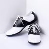 Black White Classic Lace Up Saddle Shoes B267.jpg