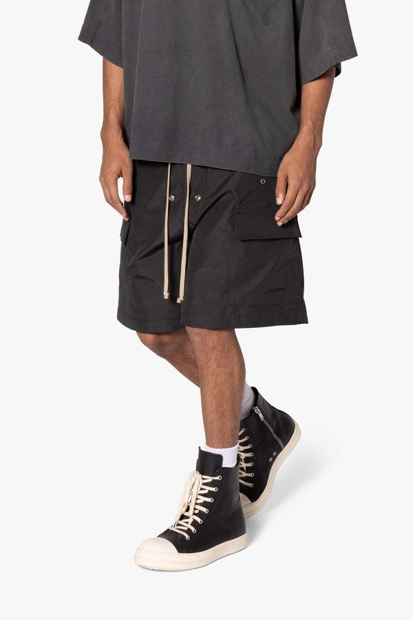 Rave Double Cargo Shorts Black 310B.jpg