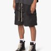 Rave Double Cargo Shorts Black C321.jpg