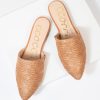 Tan Woven Straw Slip On Mules 13B3.jpg
