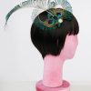 Unique Vintage 1920s Peacock Feather Hair Clip 3F95.jpg