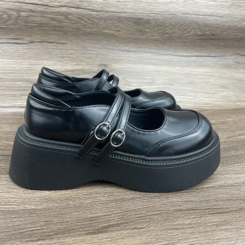 Mary Jane Campus Small Leather Shoes Black Mary