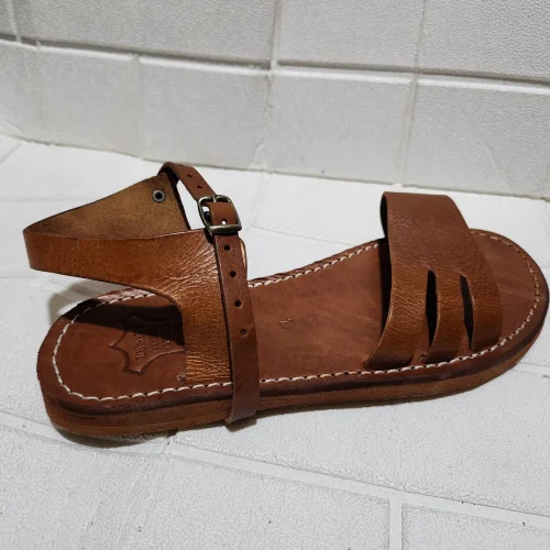 Women’s Buckled Moroccan Leather Summer Flats